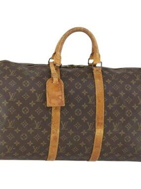 LOUIS VUITTON Monogram Keepall 50 Boston Bag M41426 LV Auth 168709